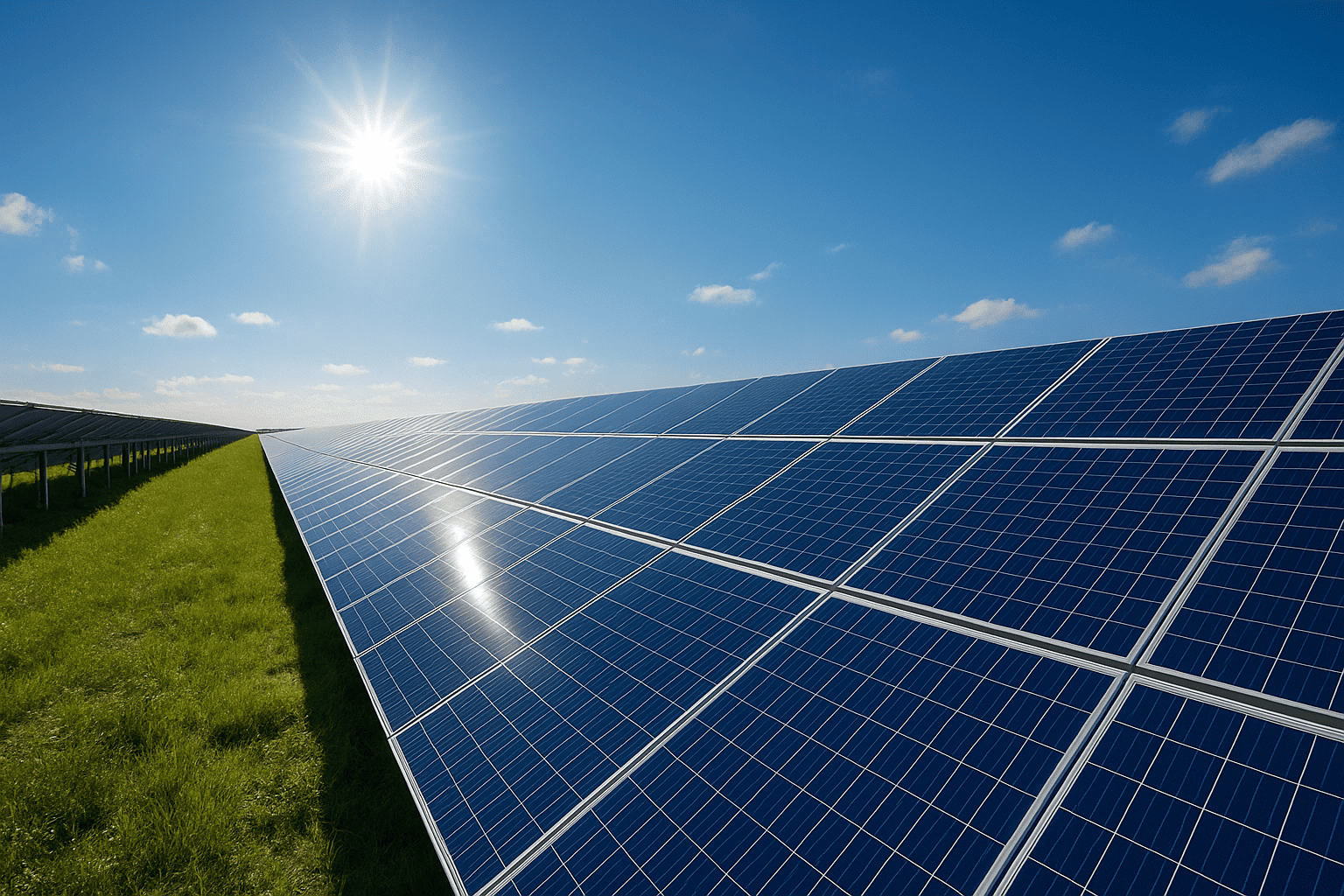 Pembangkit Listrik Tenaga Surya Modern dengan Teknologi Fotovoltaik Canggih Solusi Energi Ramah Lingkungan dan Masa Depan Berkelanjutan