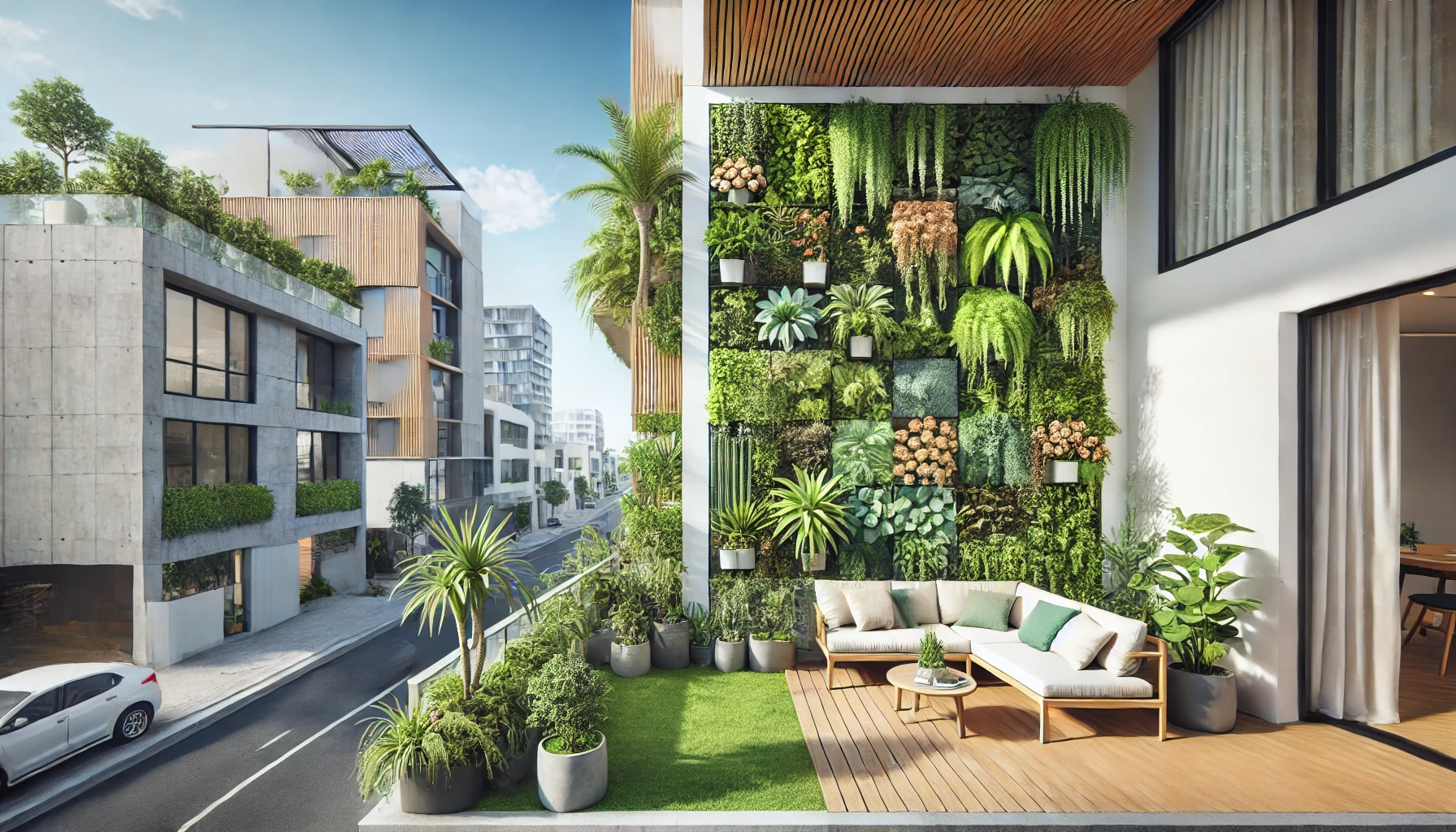 Konsep Vertical Garden Perkotaan Modern Solusi Hijau Estetik Untuk Rumah Minimalis