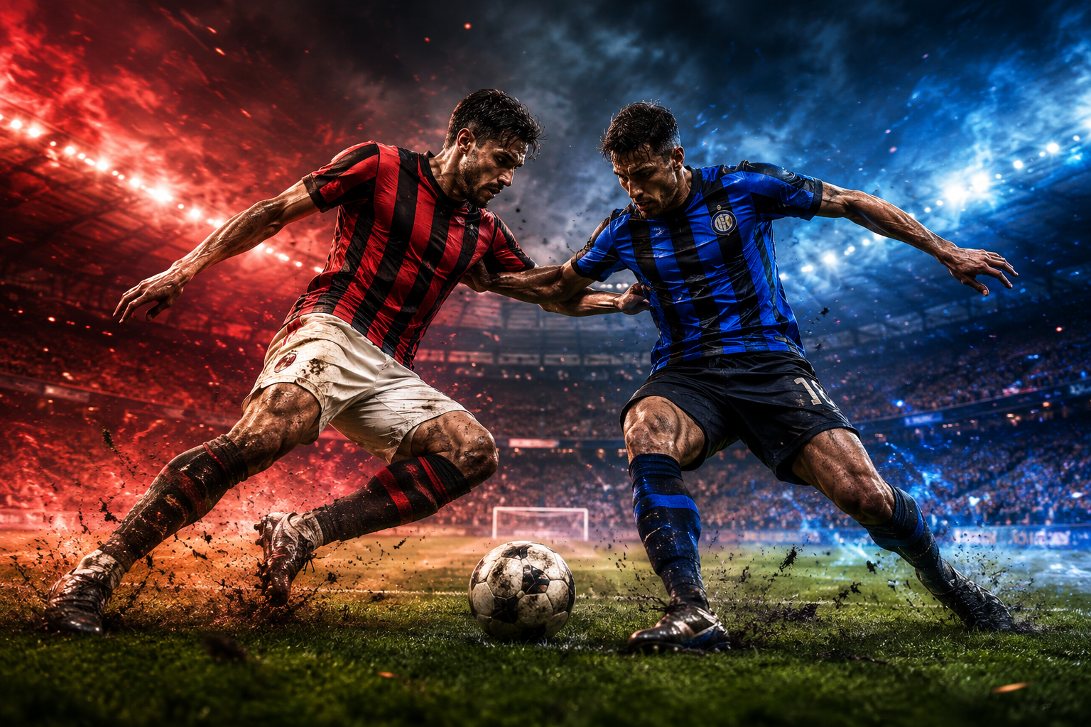 Hasil AC Milan vs Inter Milan, Derby Pramusim Berakhir Imbang 1-1