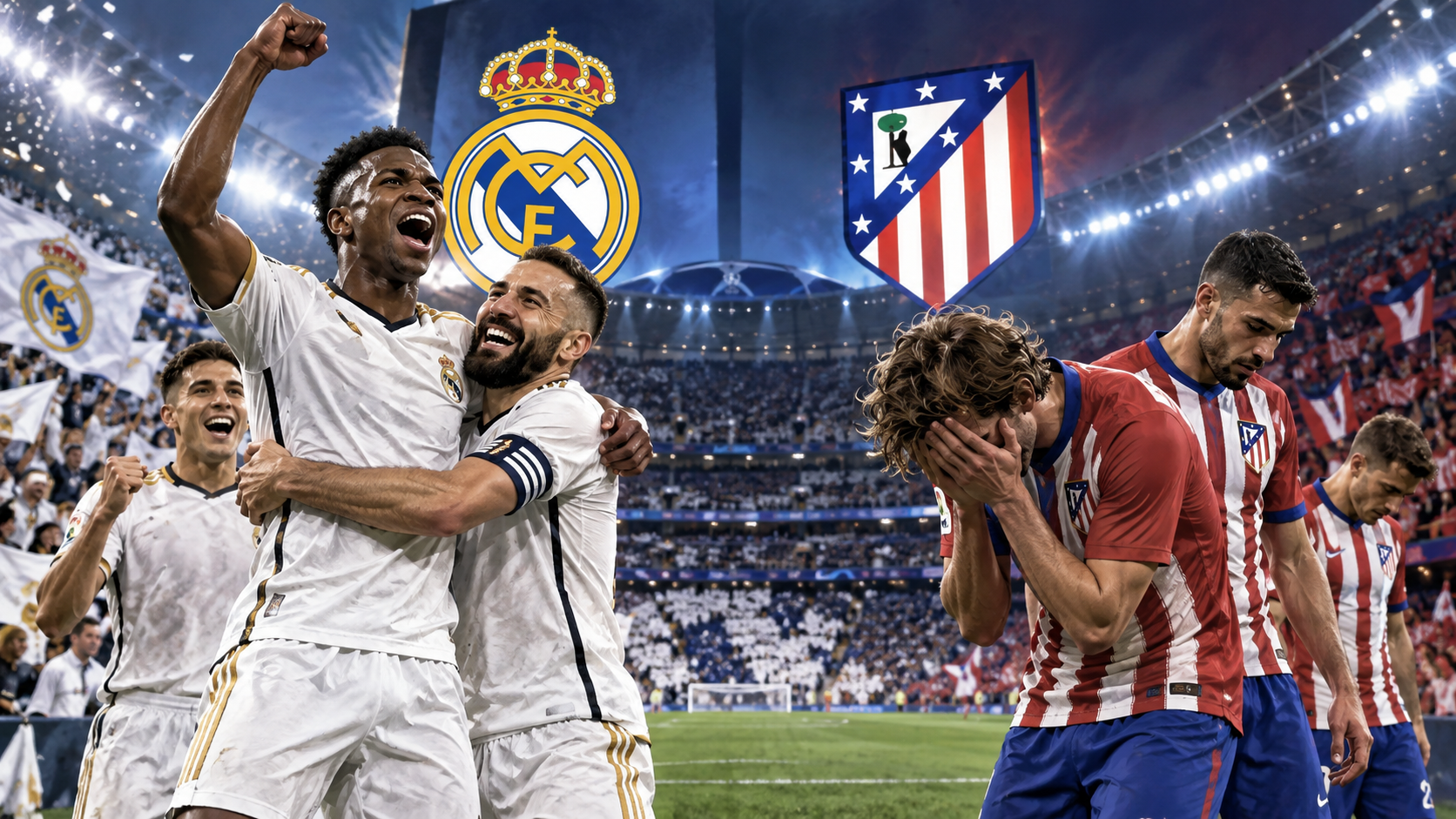 Hasil Madrid Vs Atlético Madrid 1-2 Derby Panas Berakhir Dramatis