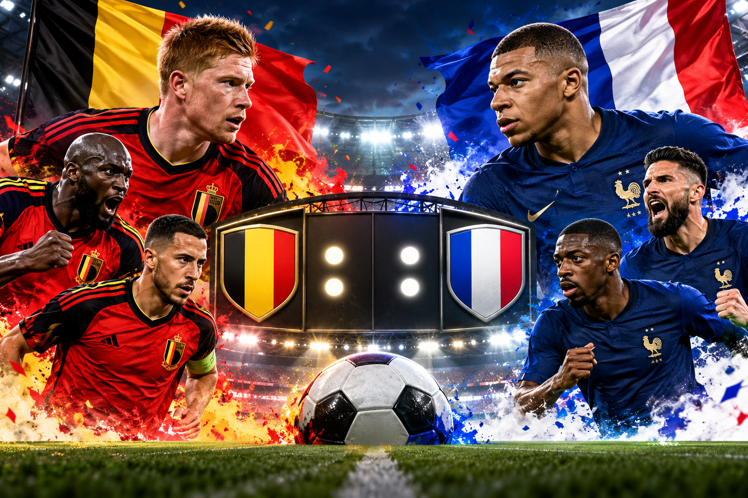 Hasil Pertandingan Belgia Vs Prancis