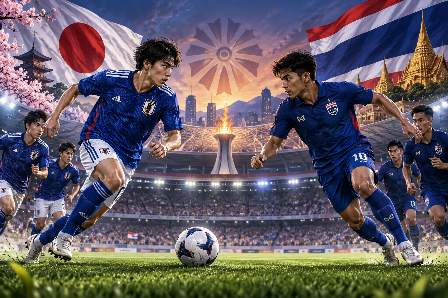 Jepang Vs Thailand Bola Asian Games 2026 Jadi Duel Penentu Juara Grup A