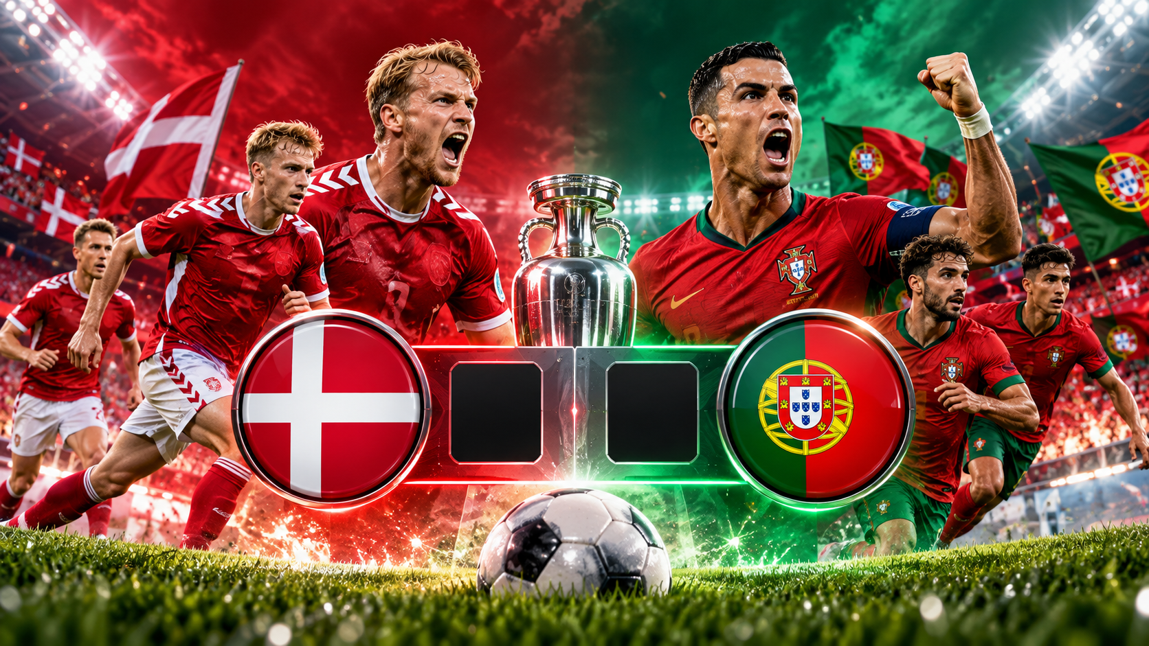 Hasil Pertandingan Denmark Vs Portugal