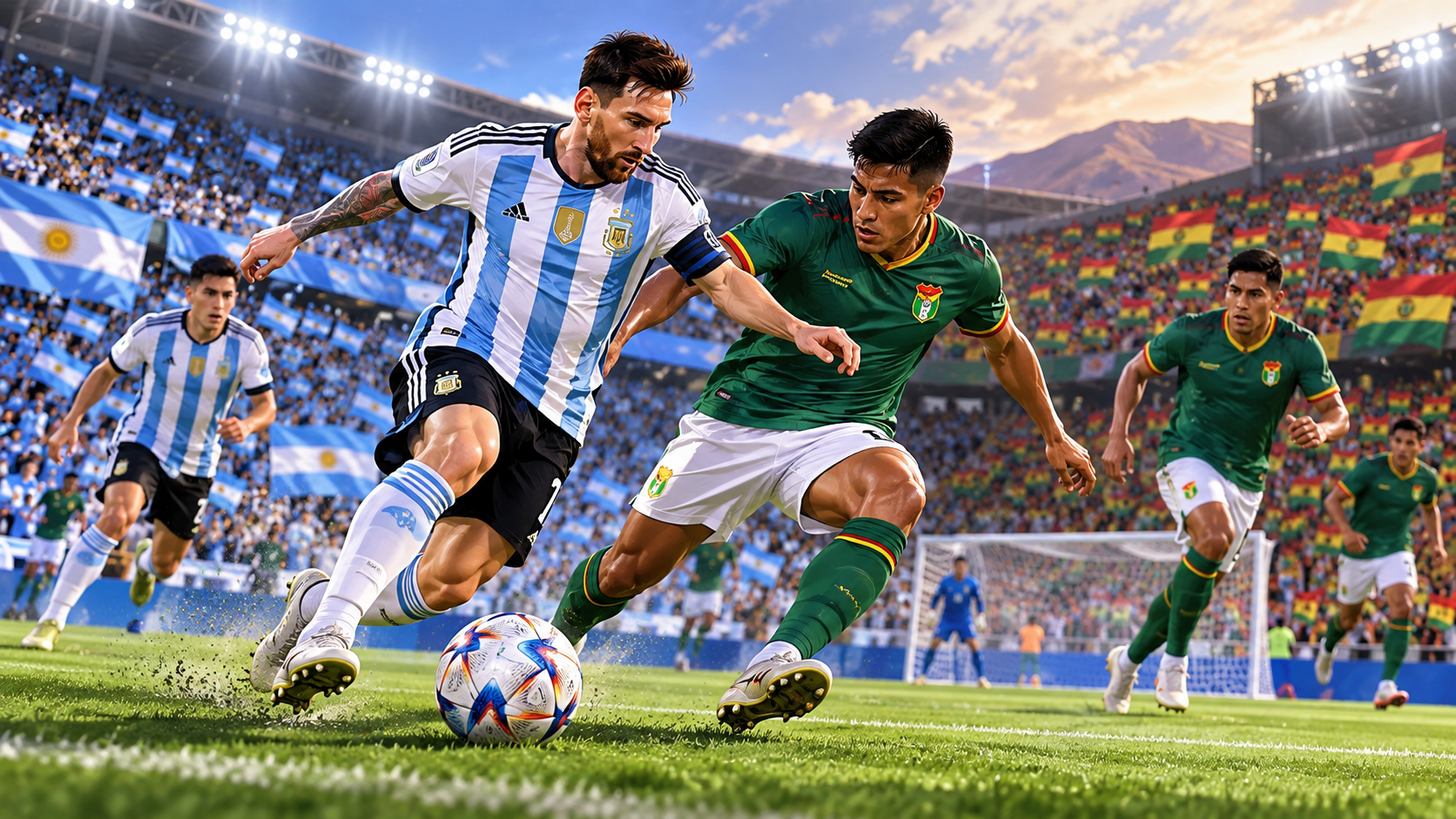 Pertandingan Argentina Vs Bolivia