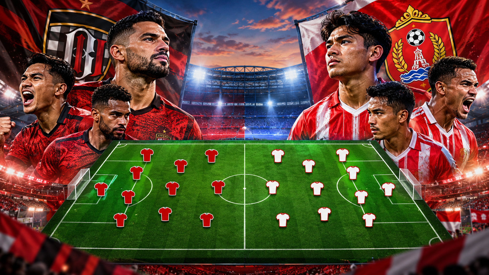 Susunan Pemain Bali United Vs Persijap
